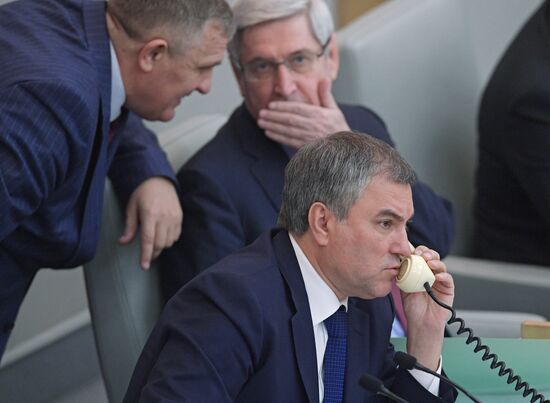 State Duma plenary meeting