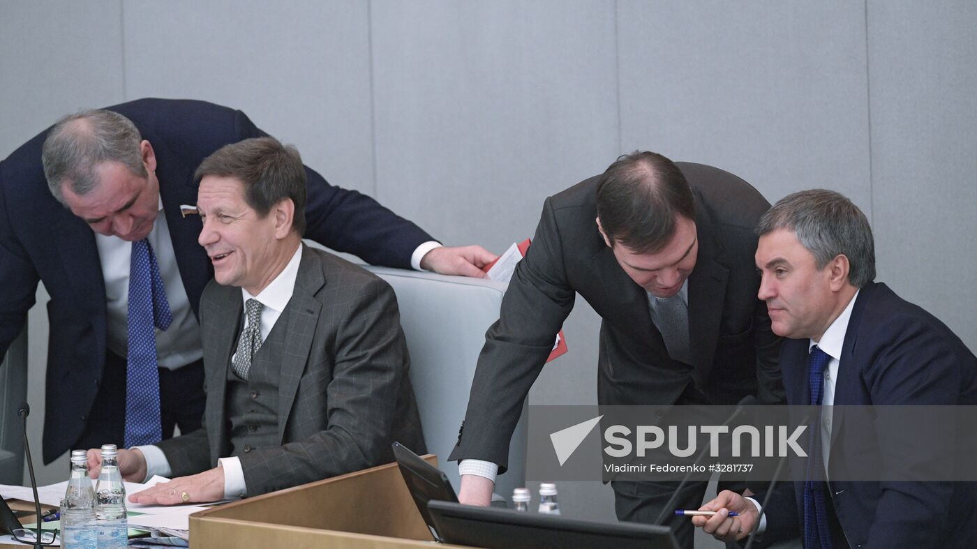 State Duma plenary meeting