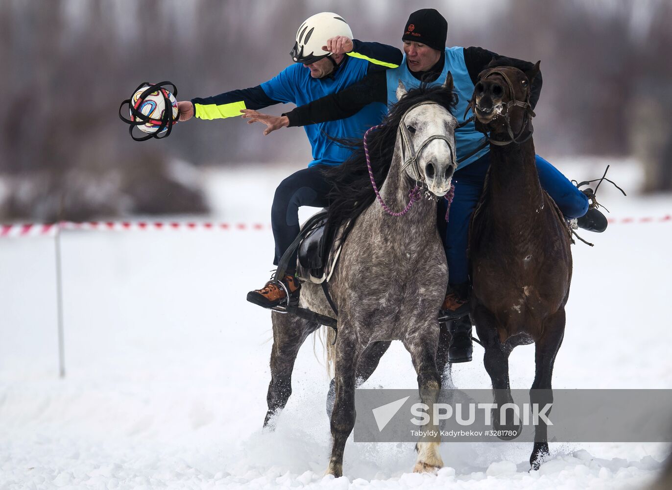 Horseball tournament in Kyrgyz Republic