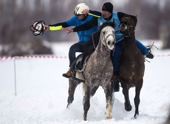 Horseball tournament in Kyrgyz Republic