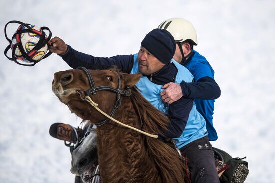 Horseball tournament in Kyrgyz Republic