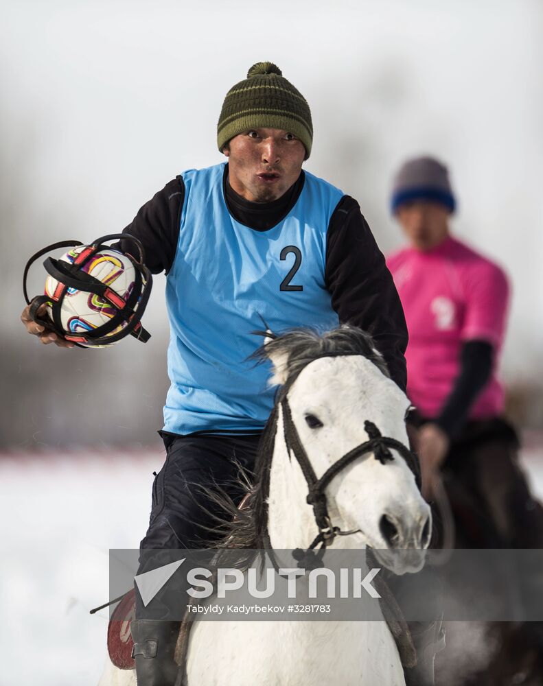 Horseball tournament in Kyrgyz Republic