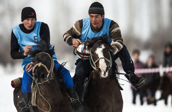Horseball tournament in Kyrgyz Republic