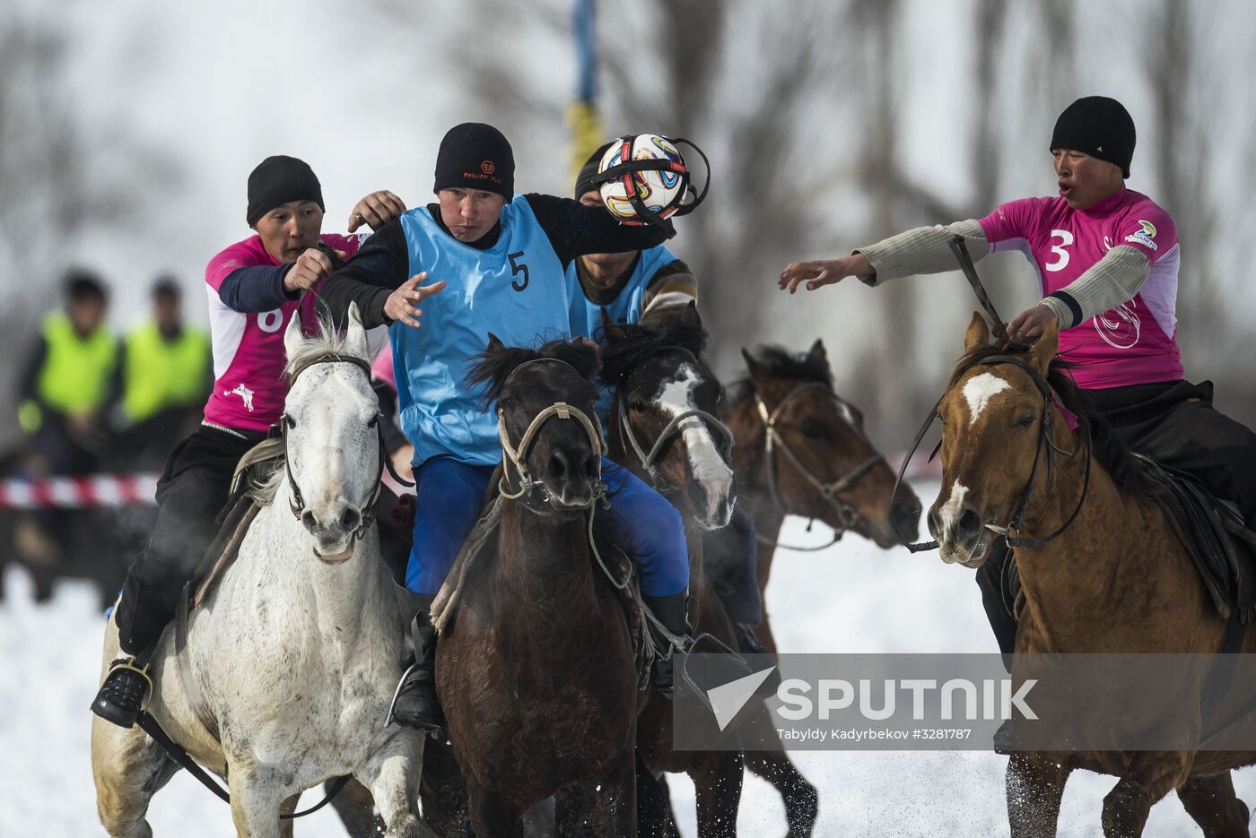 Horseball tournament in Kyrgyz Republic
