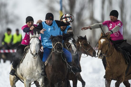 Horseball tournament in Kyrgyz Republic