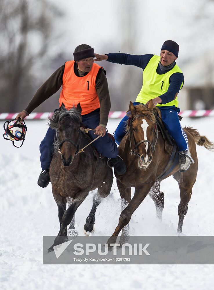 Horseball tournament in Kyrgyz Republic