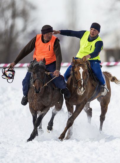Horseball tournament in Kyrgyz Republic