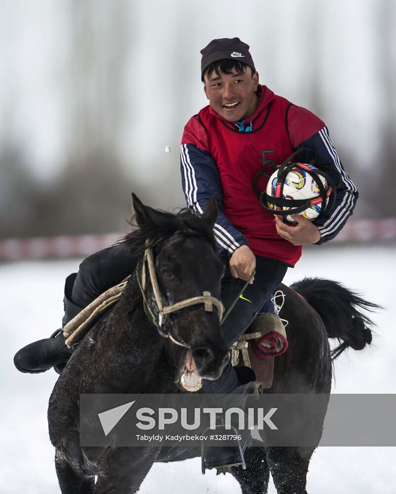 Horseball tournament in Kyrgyz Republic