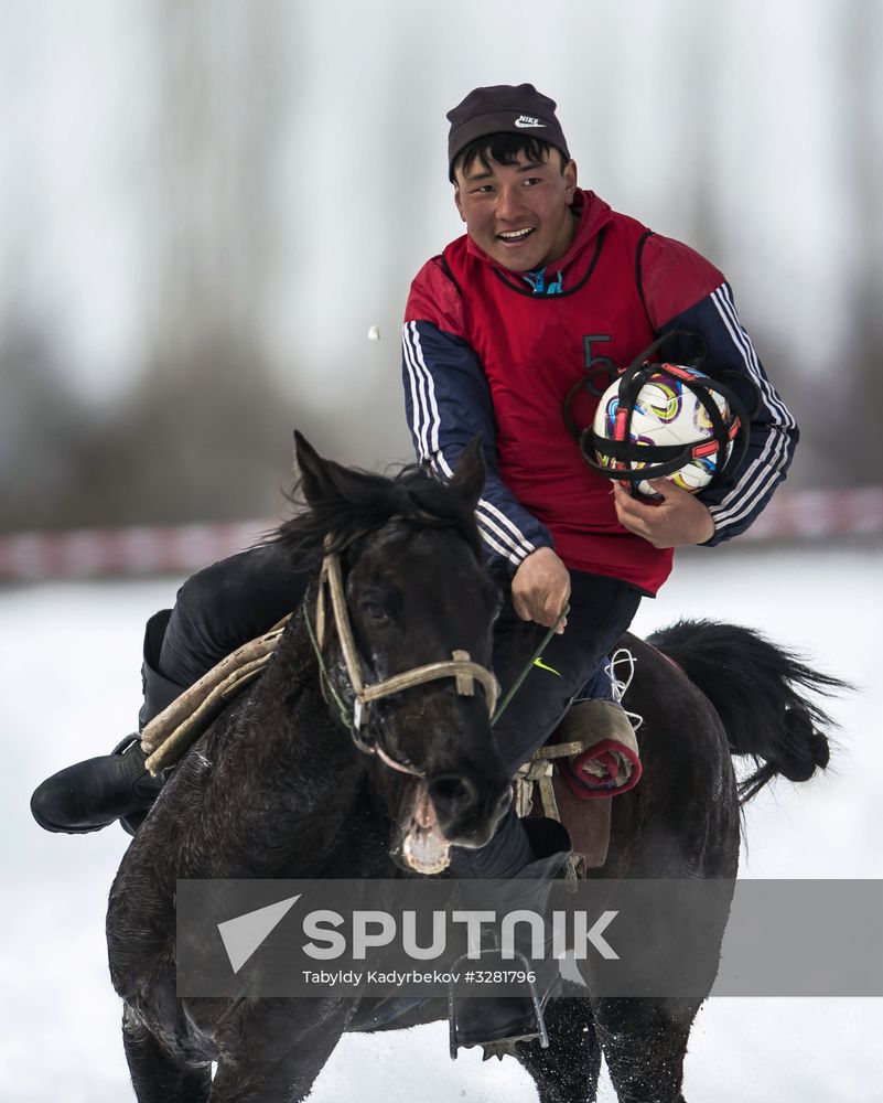 Horseball tournament in Kyrgyz Republic