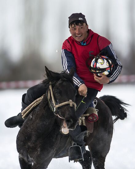 Horseball tournament in Kyrgyz Republic