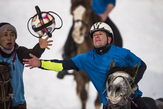 Horseball tournament in Kyrgyz Republic