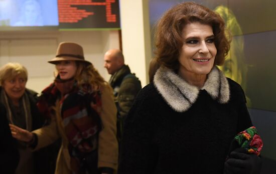 Fanny Ardant presents her film 'Stalin's Couch' in Moscow