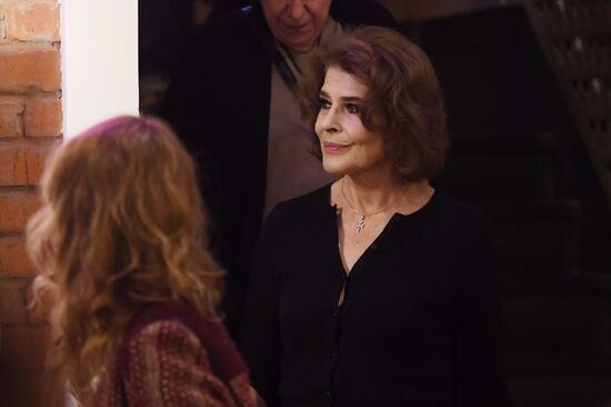 Fanny Ardant presents her film 'Stalin's Couch' in Moscow