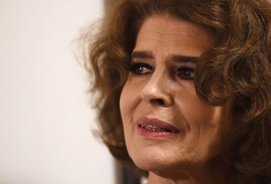 Fanny Ardant presents her film 'Stalin's Couch' in Moscow