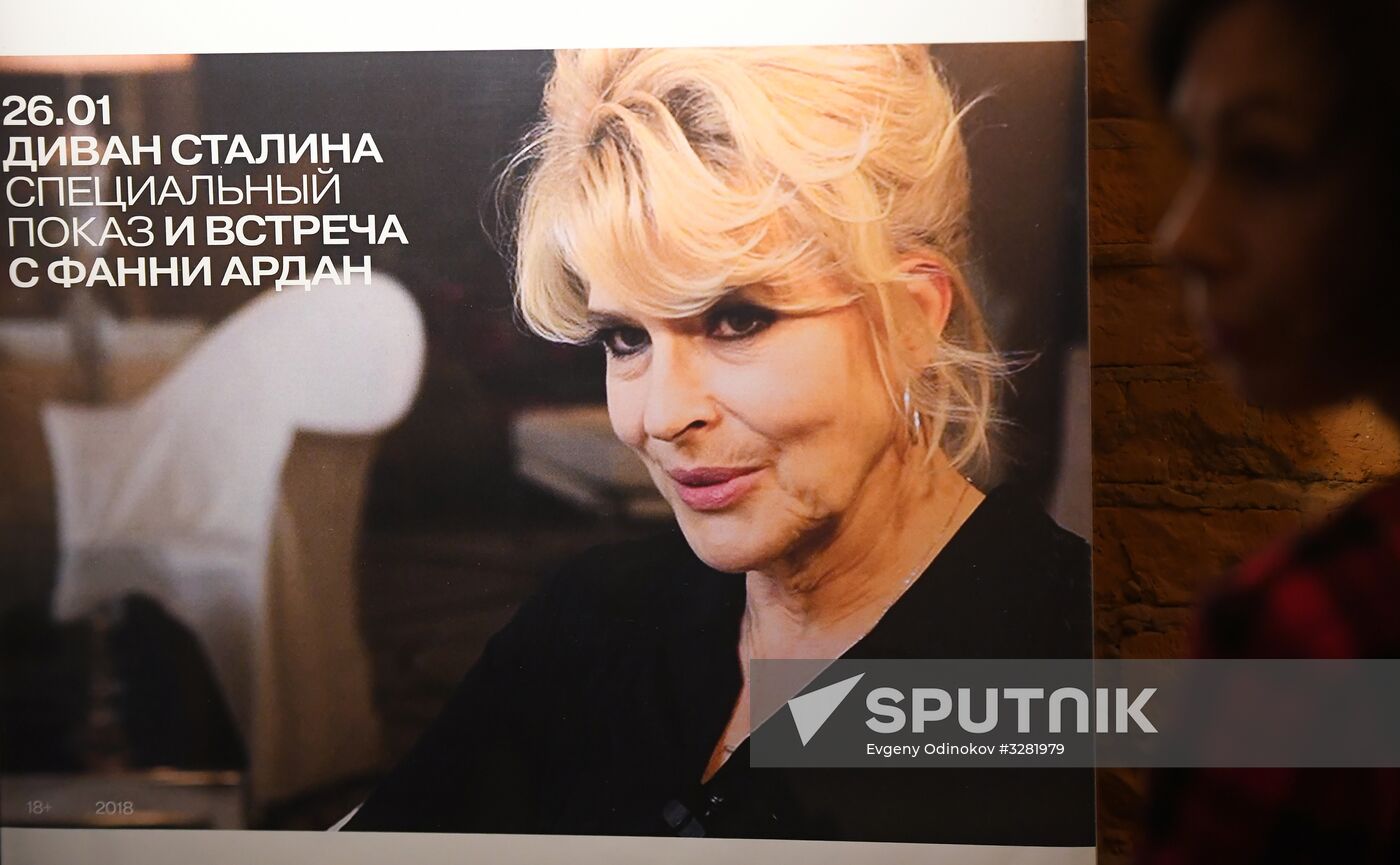 Fanny Ardant presents Le Divan de Staline in Moscow