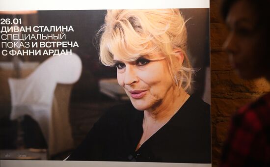 Fanny Ardant presents Le Divan de Staline in Moscow