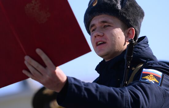 Fall 2017 conscripts take oath in Sochi