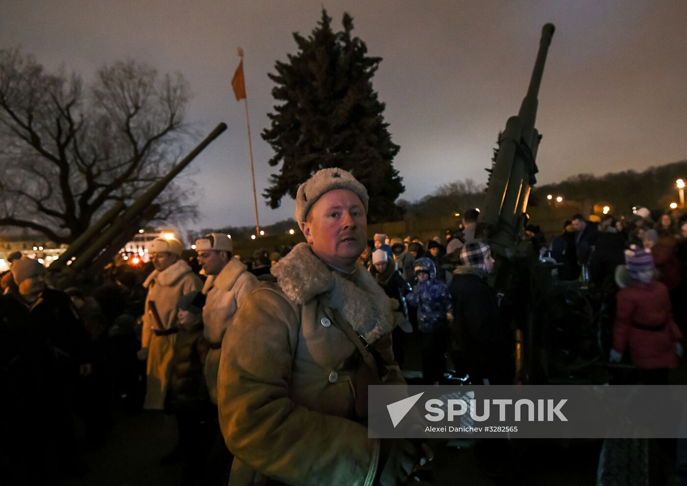 Fireworks in honor of breaking Siege of Leningrad