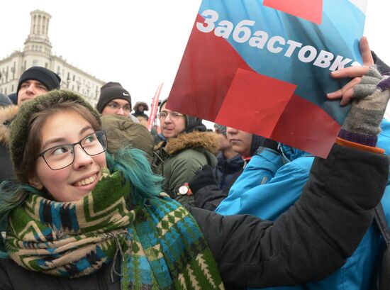 Unauthorized rally as part of Voters' Strike