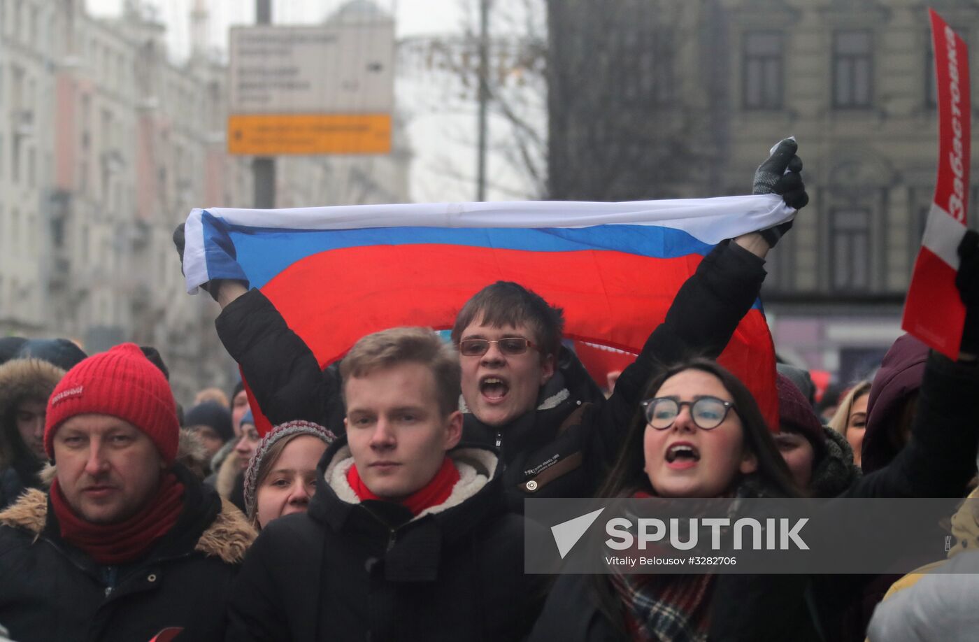 Unauthorized rally as part of Voters' Strike
