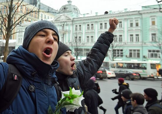 Unauthorized rally as part of Voters' Strike