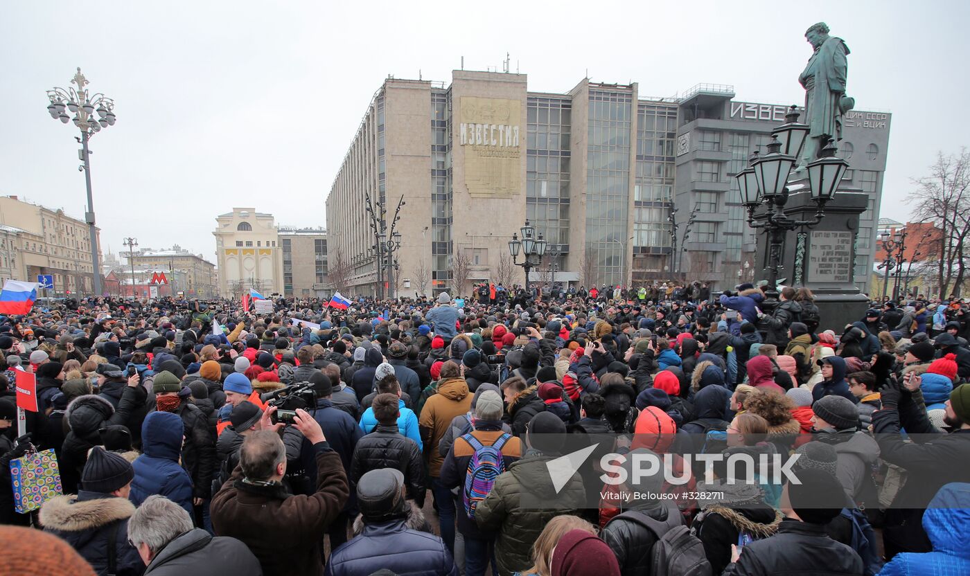 Unauthorized rally as part of Voters' Strike
