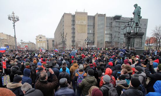 Unauthorized rally as part of Voters' Strike