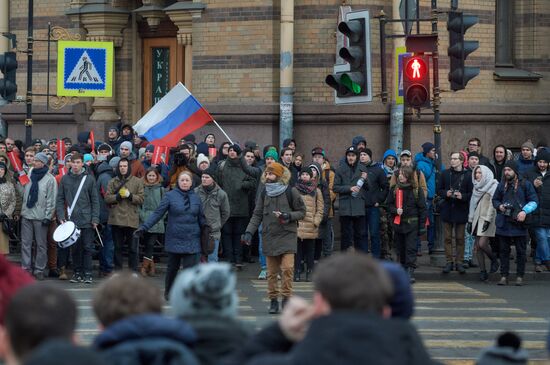 Unauthorized rally as part of Voters' Strike