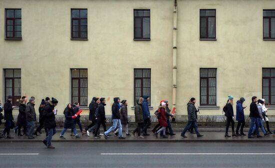 Unauthorized rally as part of Voters' Strike