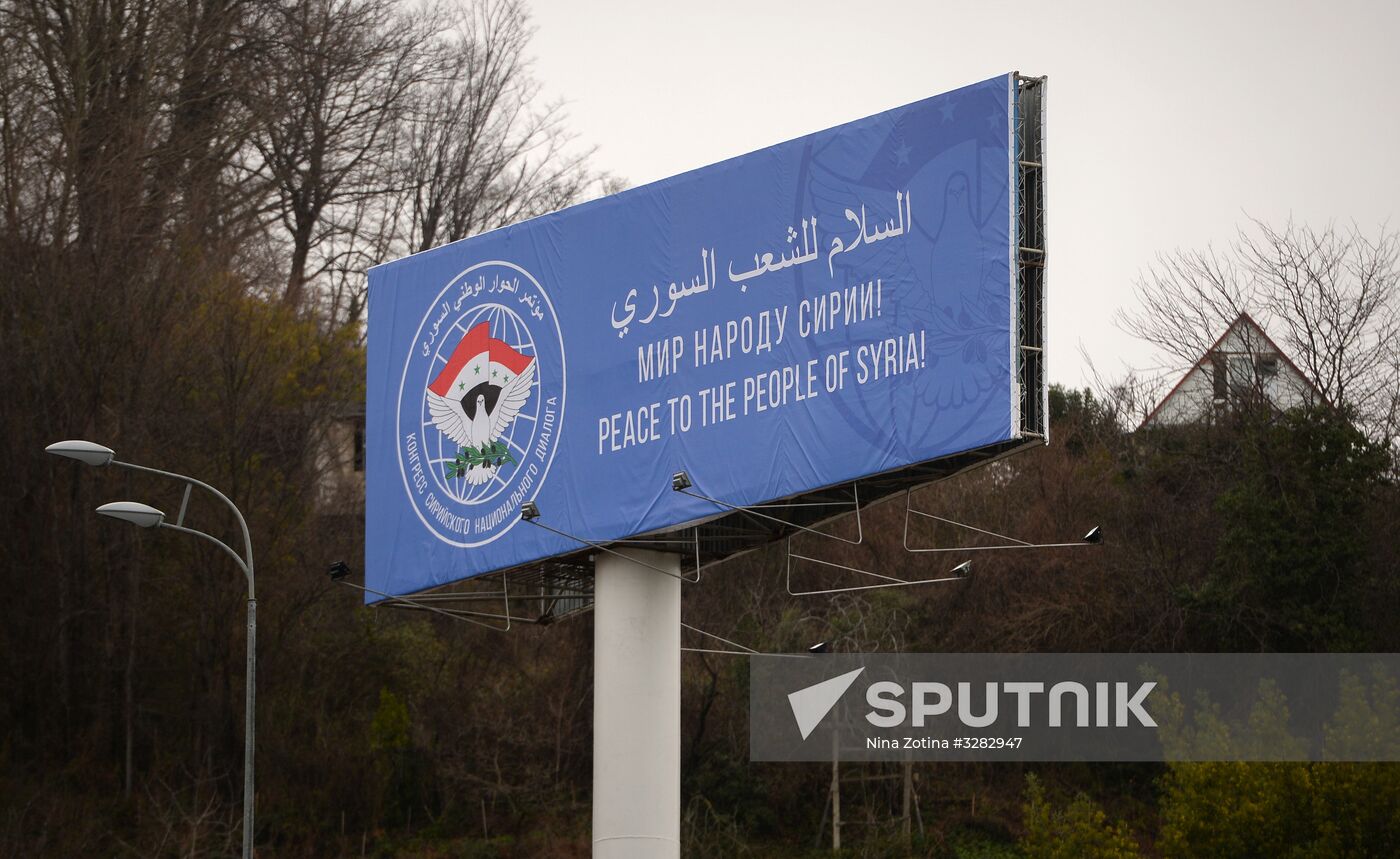 Preparations for Congress of Syrian National Dialog in Sochi