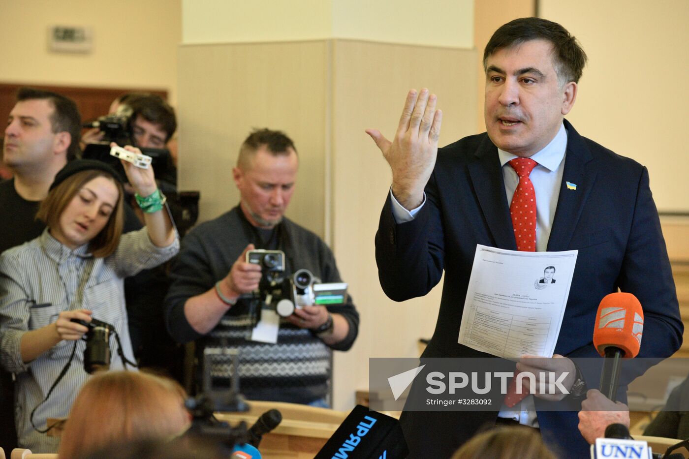 Kiev court reviews Mikheil Saakashvili's lawsuit against cancellation of his Ukrainian citizenship