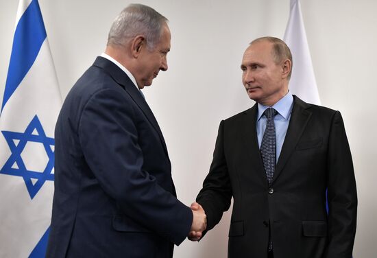 President Vladimir Putin meets with Prime Minister of Israel Benjamin Netanyahu