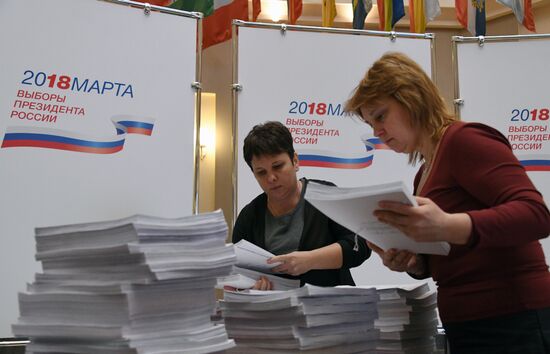 Signatures in support of Vladimir Putin submitted to Central Election Commission of Russian Federation
