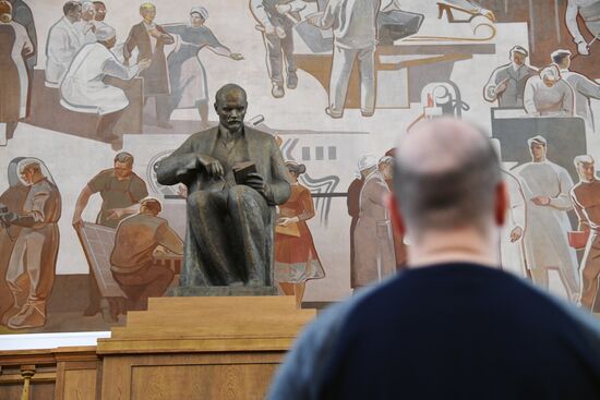 Preparations to open after restoration reading hall #3 in Russian State Libreary