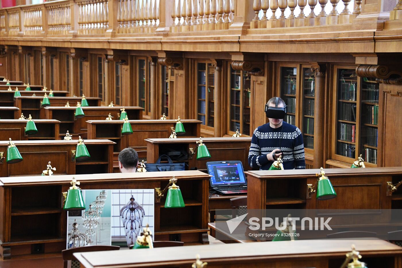 Preparations to open after restoration reading hall #3 in Russian State Libreary