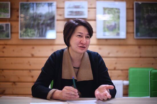 Lining-out nursery of planting stock for Moscow