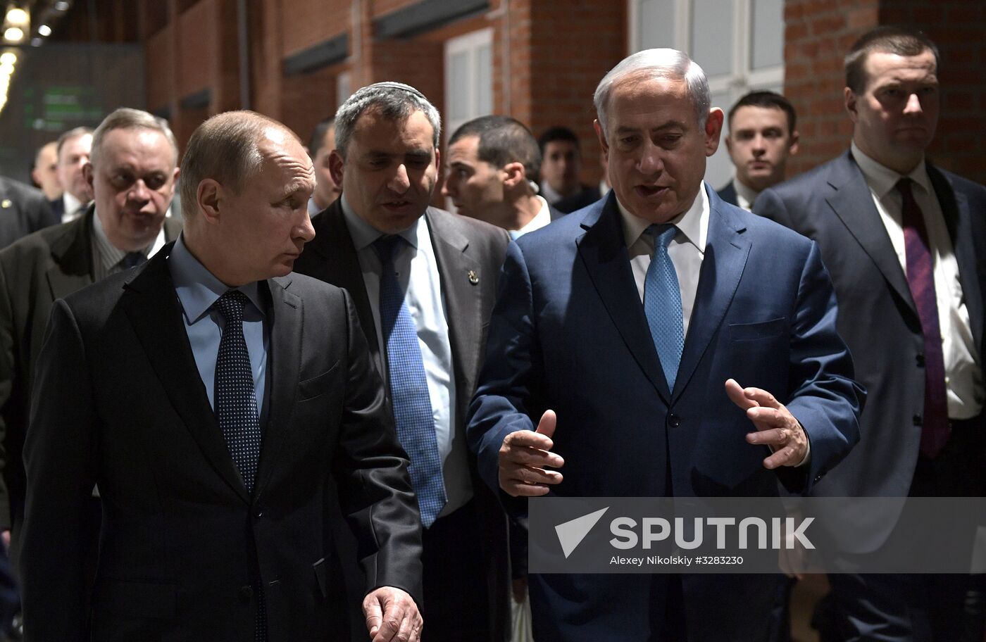 President Vladimir Putin meets with Prime Minister of Israel Benjamin Netanyahu