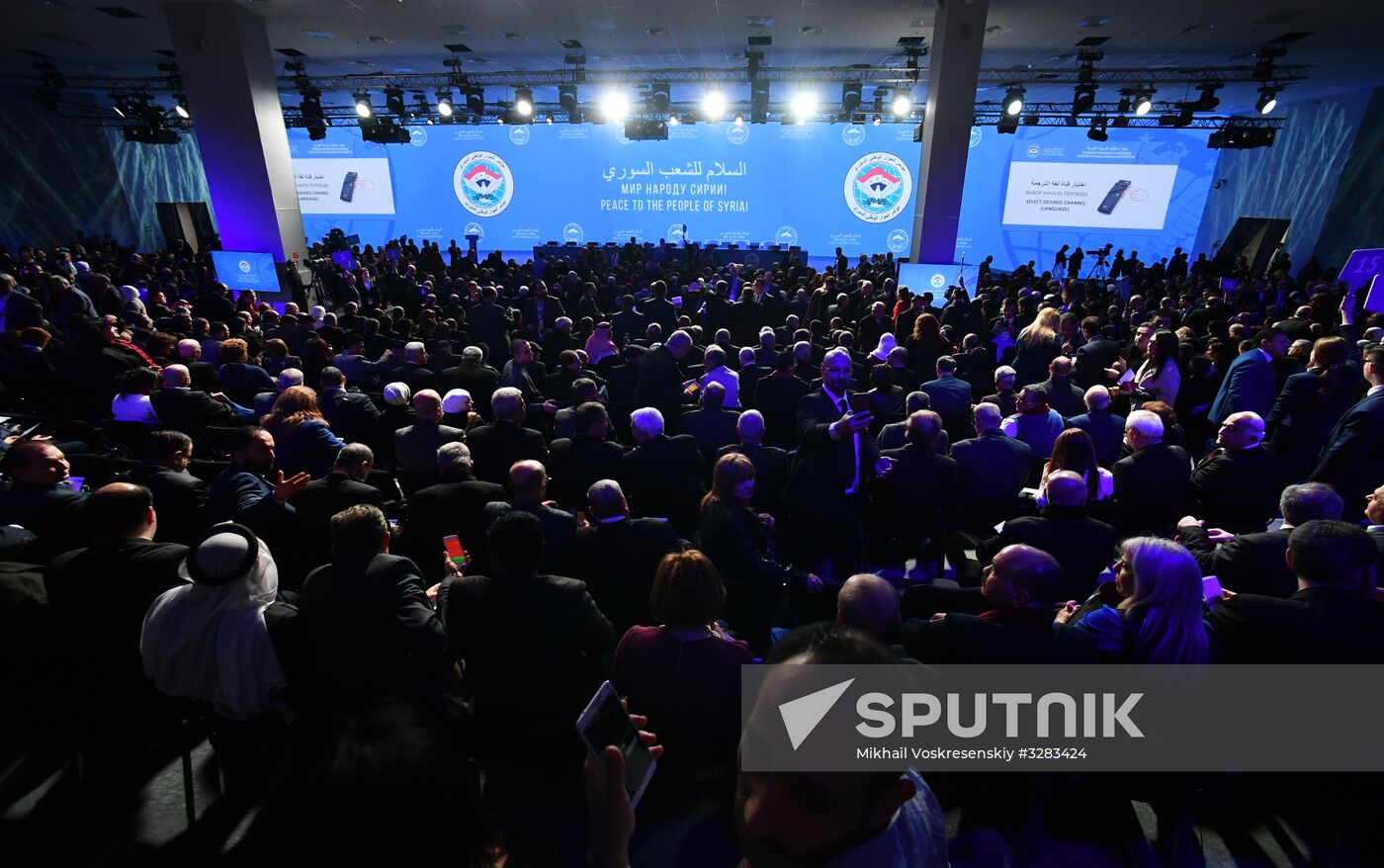 Sochi hosts Syrian National Dialogue Congress