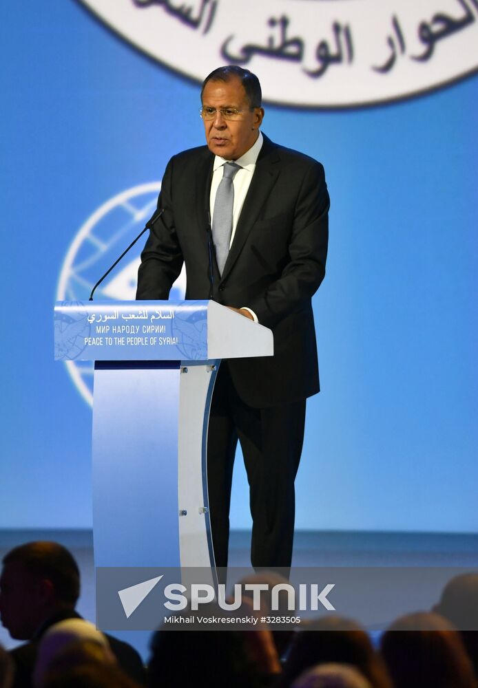 Sochi hosts Syrian National Dialogue Congress