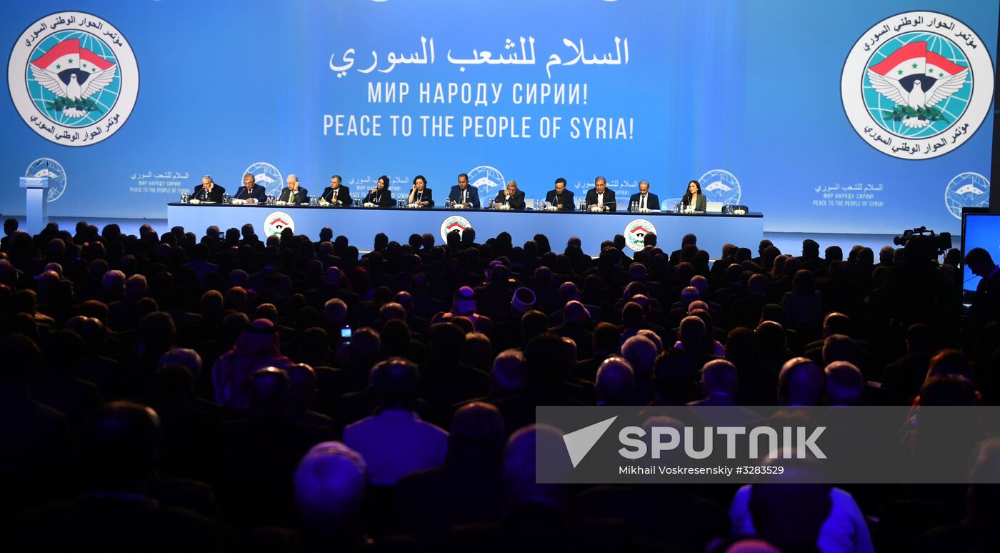 Sochi hosts Syrian National Dialogue Congress
