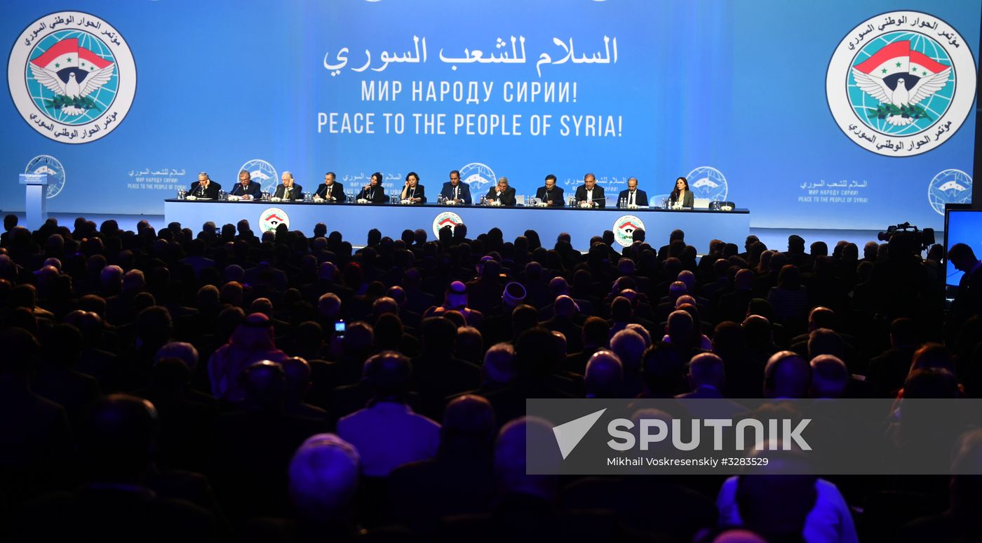 Sochi hosts Syrian National Dialogue Congress