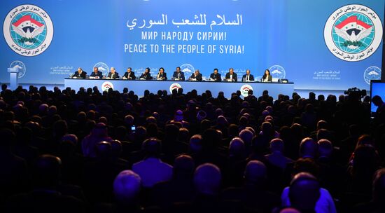 Sochi hosts Syrian National Dialogue Congress