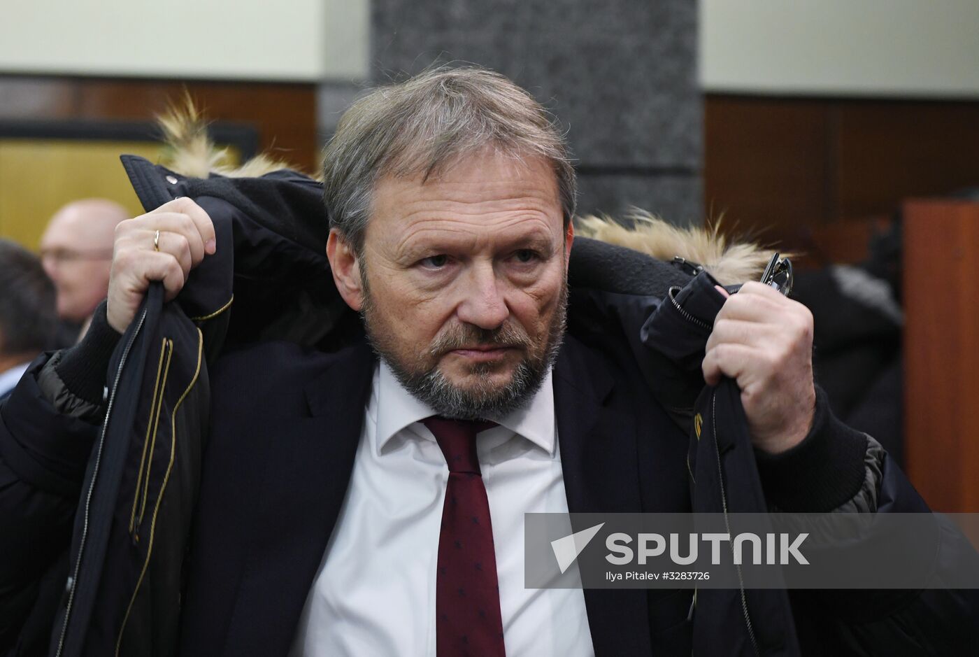 Submitting signatures in support of Boris Titov's registration as presidential candidate