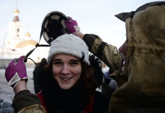Volunteer rescuers compete in Yekaterinburg