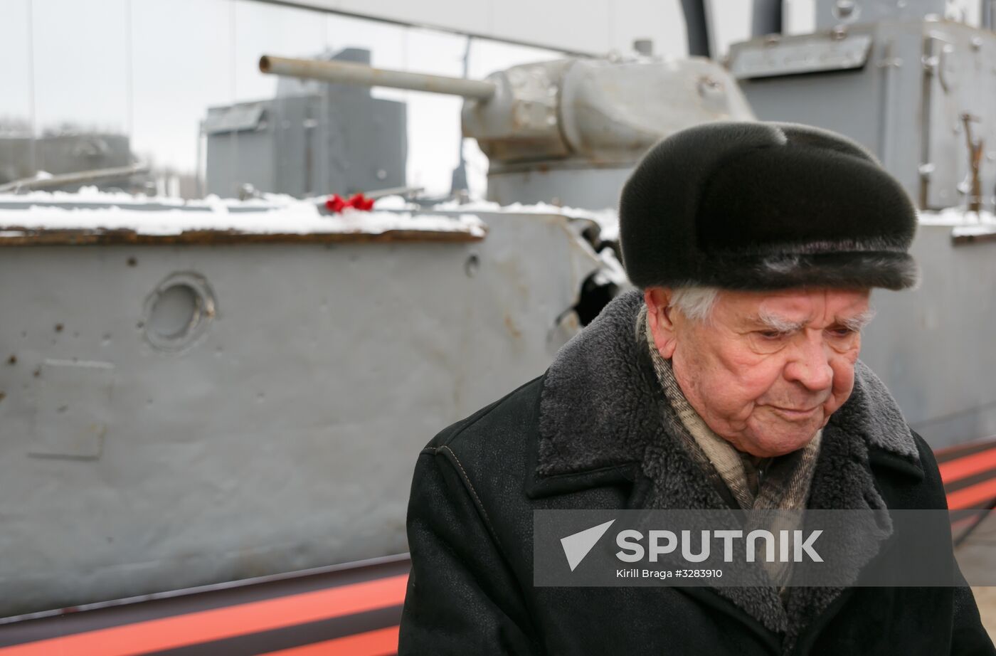 BK-31 armored boat lifted from River Volga bottom on display near Russia. My History Museum in Volgograd