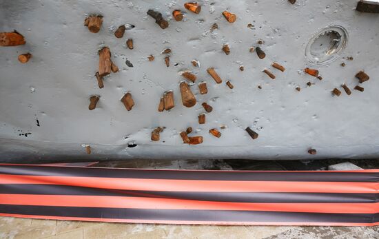 BK-31 armored boat lifted from River Volga bottom on display near Russia. My History Museum in Volgograd