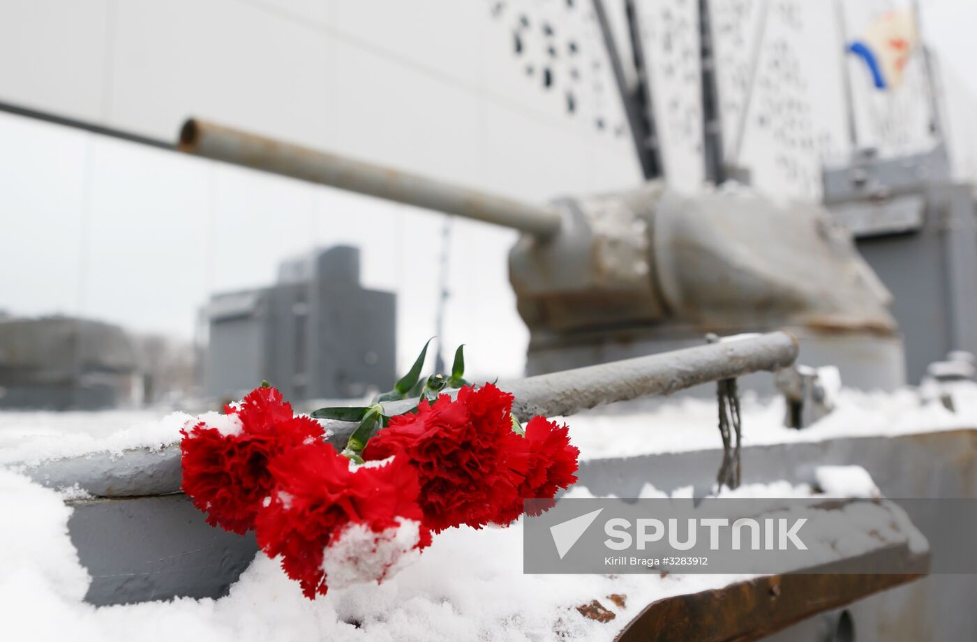 BK-31 armored boat lifted from River Volga bottom on display near Russia. My History Museum in Volgograd