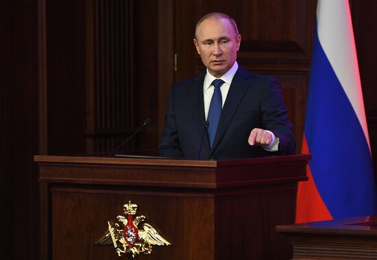 President Vladimir Putin tours Russia's National Defense Control Center