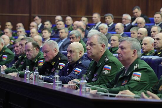 President Vladimir Putin tours Russia's National Defense Control Center