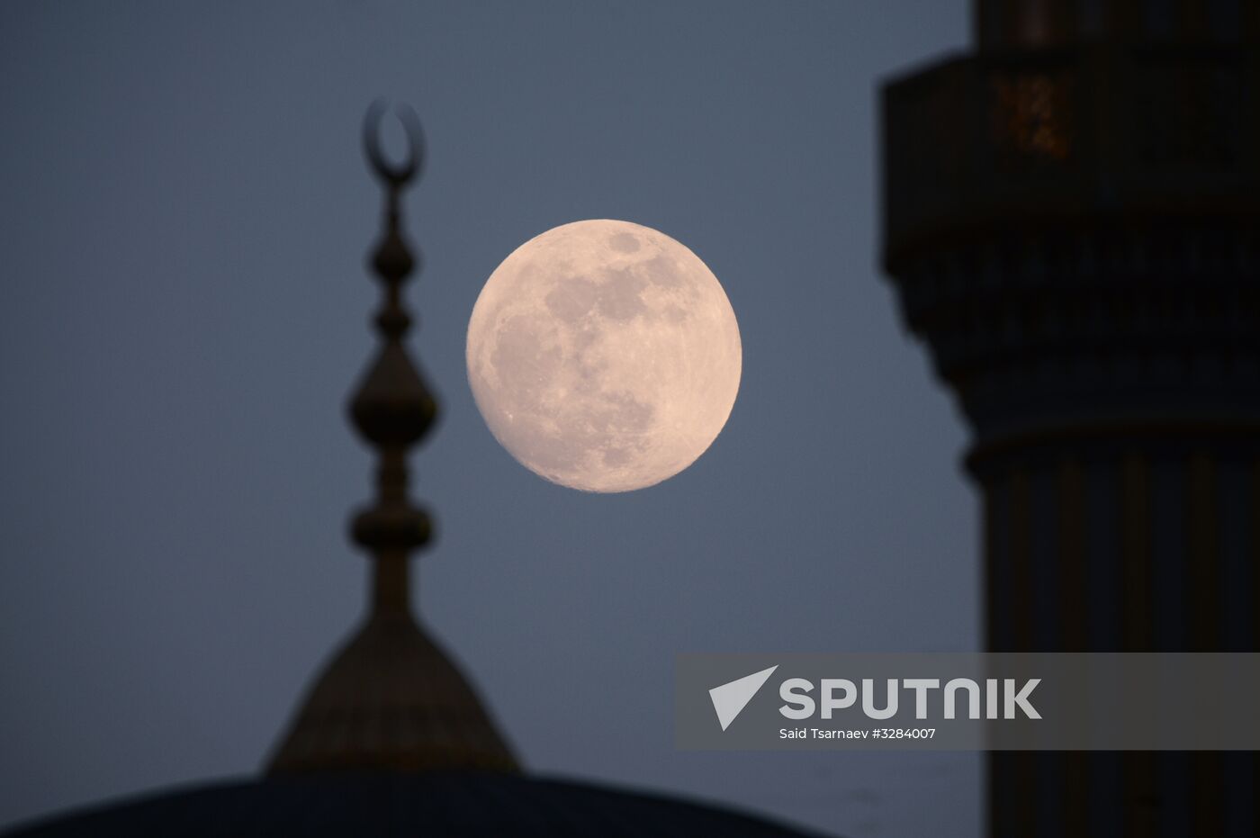 Supermoon in Grozny